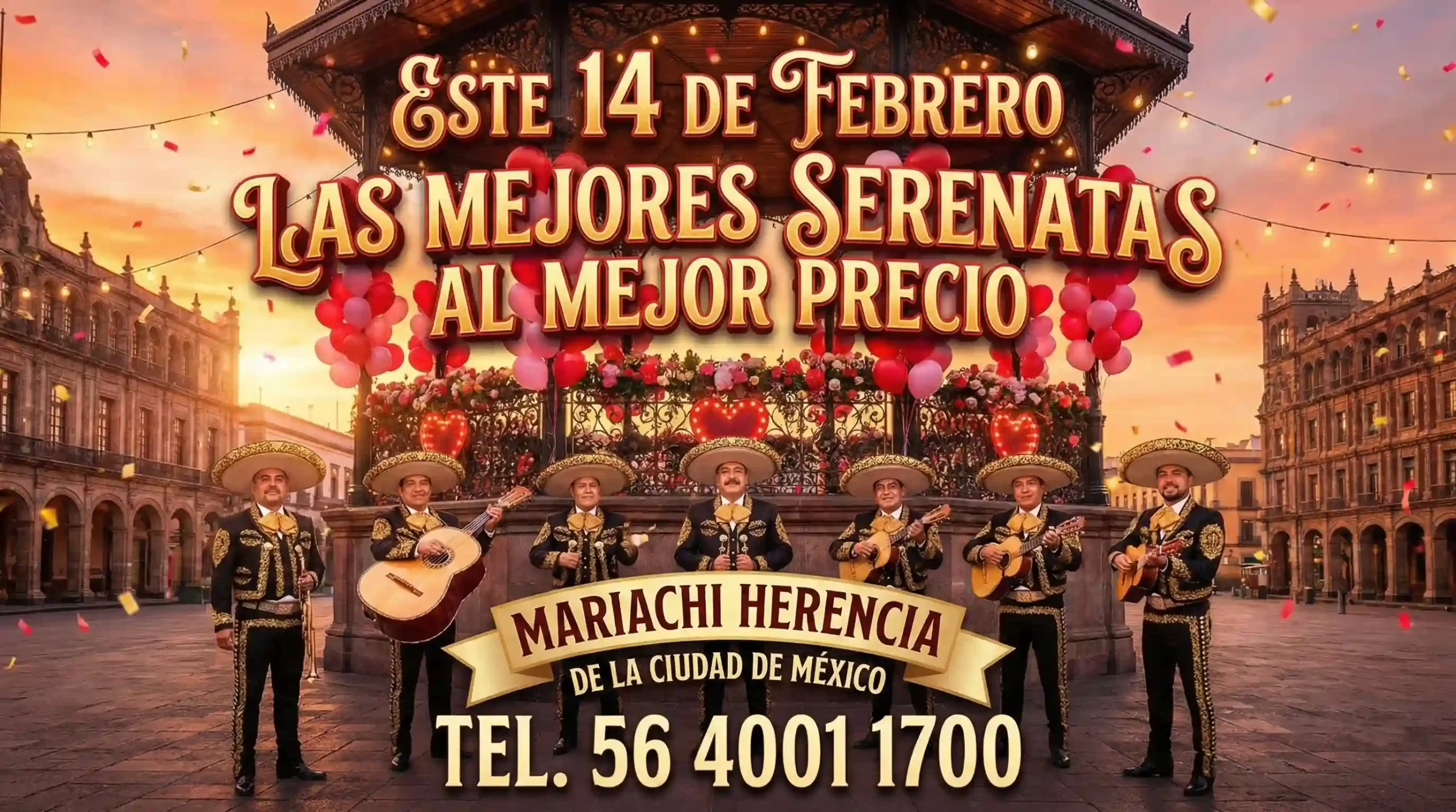 Serenatas en la Ciudad de México con mariachi 14 de febrero